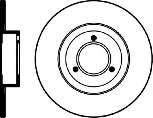 52503 BEHR/HELLA/PAGID Тормозной диск (фото 2)