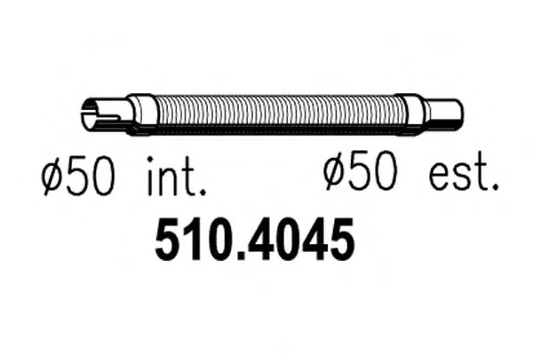 510.4045 ASSO Гофра глушителя (фото 1)