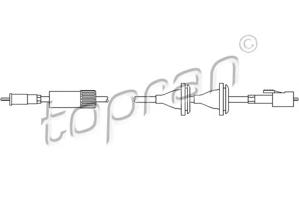 103 427 TOPRAN Трос (тросик) спидометра (фото 1)