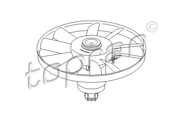 107 012 TOPRAN Вентилятор охлаждения радиатора (фото 1)