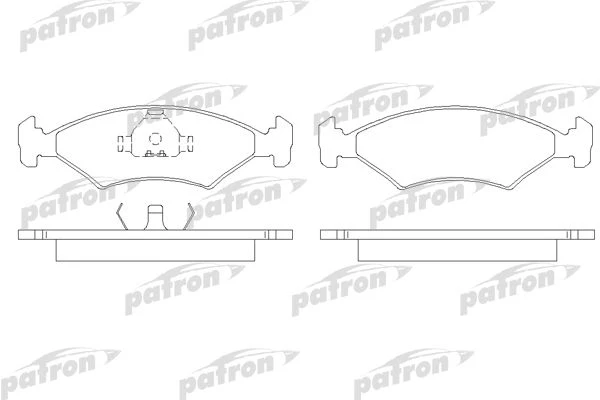 PBP206 PATRON Комплект тормозных колодок, дисковый тормоз (фото 2)