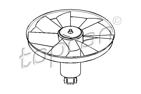 107 723 TOPRAN Вентилятор охлаждения радиатора (фото 1)