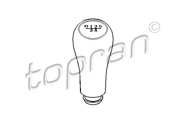 109 073 TOPRAN Ручка рычага переключения передач (фото 1)