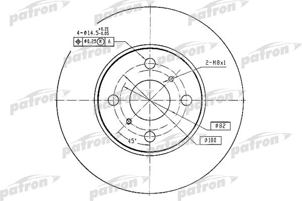 PBD2658 PATRON Тормозной диск (фото 2)