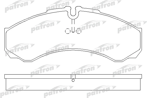 PBP1102 PATRON Комплект тормозных колодок, дисковый тормоз (фото 3)