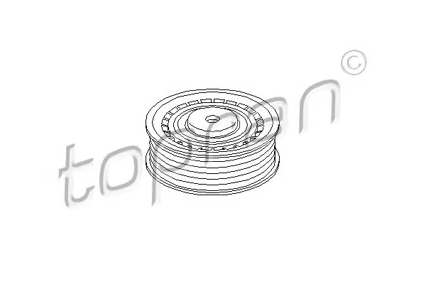 109 648 TOPRAN Ролик натяжителя ручейкового (приводного) ремня (фото 1)