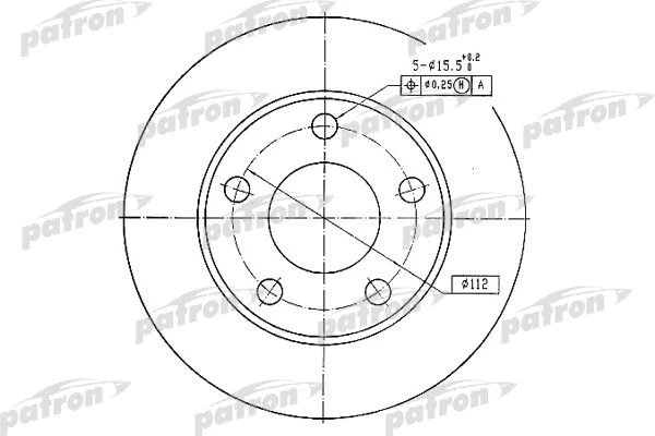 PBD1542 PATRON Тормозной диск (фото 2)