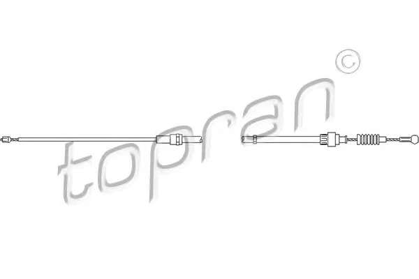 109 815 TOPRAN Трос (тросик) ручника (фото 1)