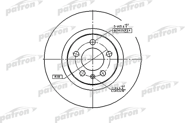 PBD4027 PATRON Тормозной диск (фото 3)