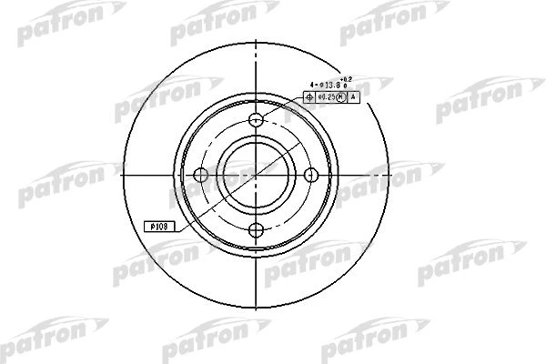 PBD2622 PATRON Тормозной диск (фото 2)