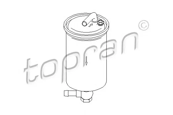 110 863 TOPRAN Топливный фильтр (фото 1)