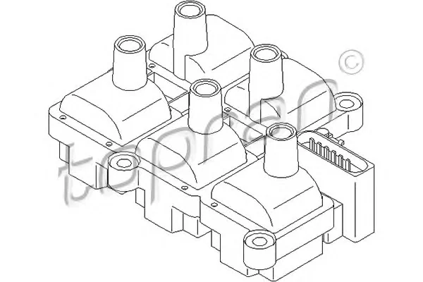 111 362 TOPRAN Катушка зажигания (фото 1)