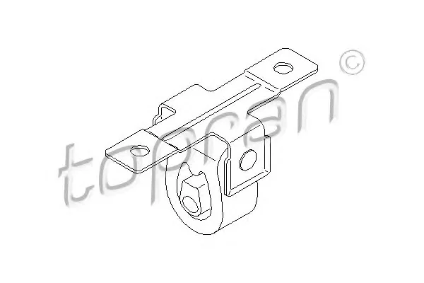 111 586 TOPRAN Крепление / кронштейн глушителя (резинка) (фото 1)