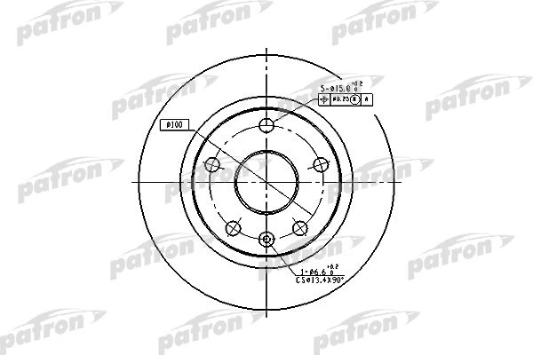 PBD2619 PATRON Тормозной диск (фото 2)