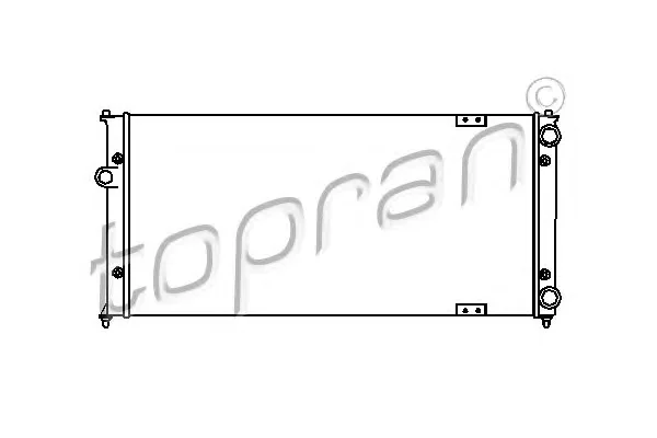 112 292 TOPRAN Радиатор охлаждения двигателя (фото 1)