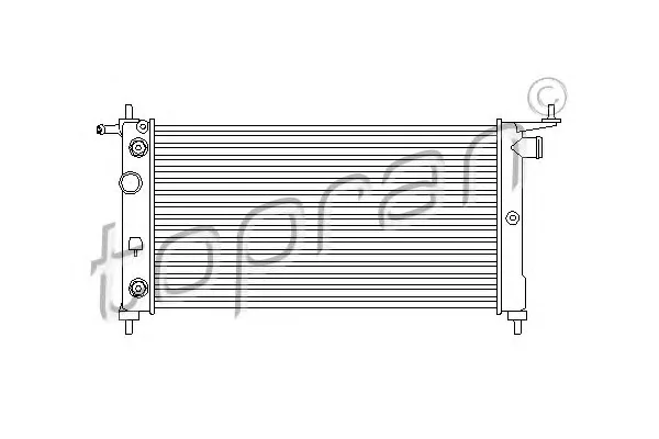206 675 TOPRAN Радиатор охлаждения двигателя (фото 1)