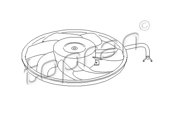 207 220 TOPRAN Вентилятор охлаждения радиатора (фото 1)