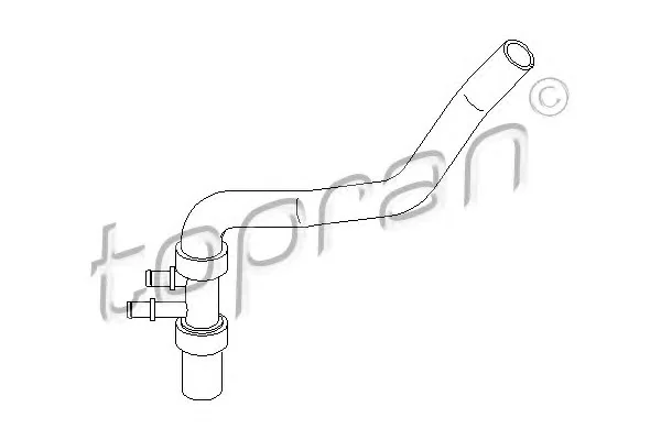 207 792 TOPRAN Патрубок радиатора (фото 1)