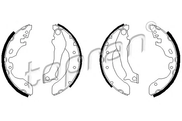 301 316 TOPRAN Тормозные колодки (фото 1)