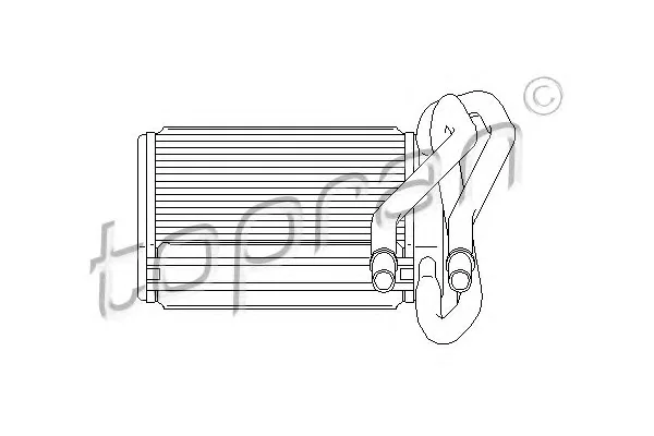 302 114 TOPRAN Радиатор отопителя салона (фото 1)