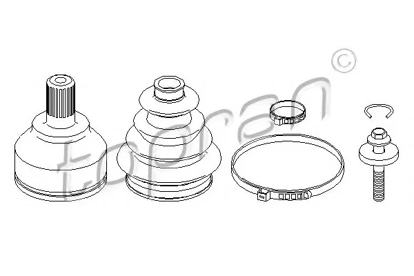 304 005 TOPRAN Шрус наружний (со стороны колеса) (фото 1)