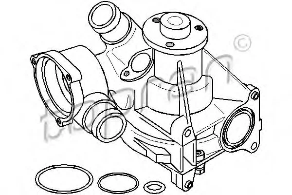 401 172 TOPRAN Водяной насос (помпа) (фото 1)