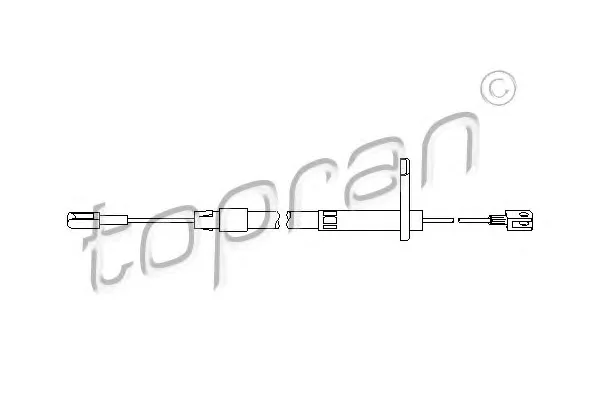 401 278 TOPRAN Трос (тросик) ручника (фото 1)