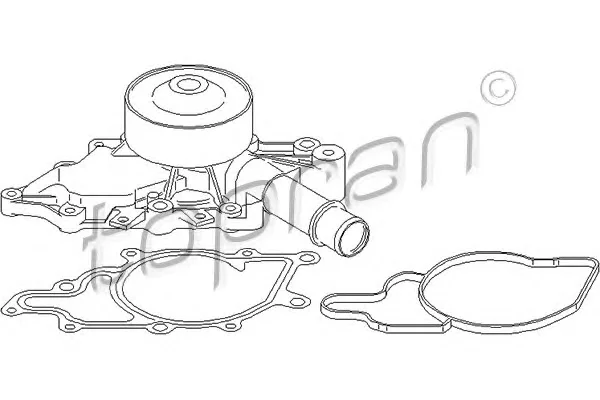 401 466 TOPRAN Водяной насос (помпа) (фото 1)