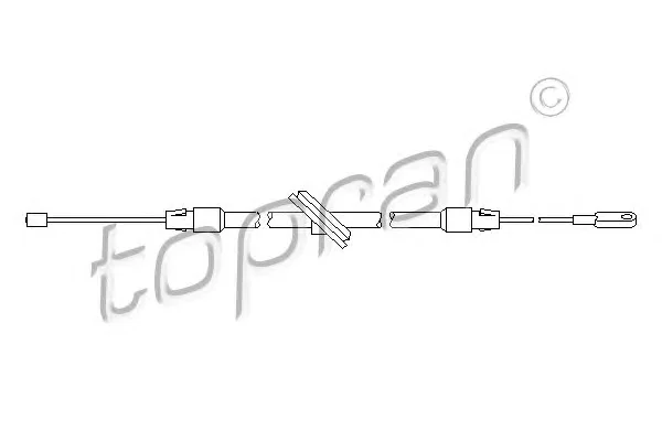 401 659 TOPRAN Трос (тросик) ручника (фото 1)
