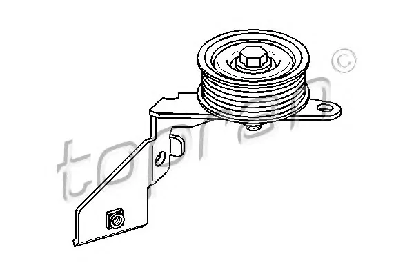 501 676 TOPRAN Ролик ручейкового ремень (фото 1)