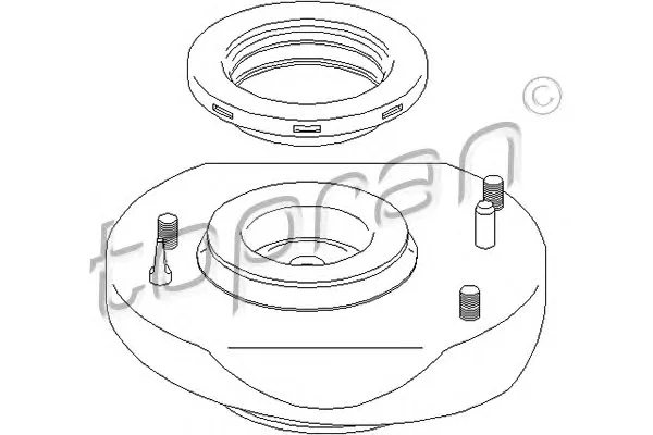 700 358 TOPRAN Опора амортизатора (фото 1)