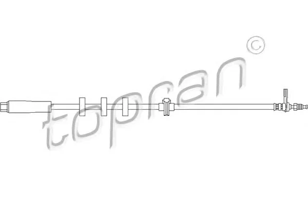 720 890 TOPRAN Тормозной шланг (фото 1)