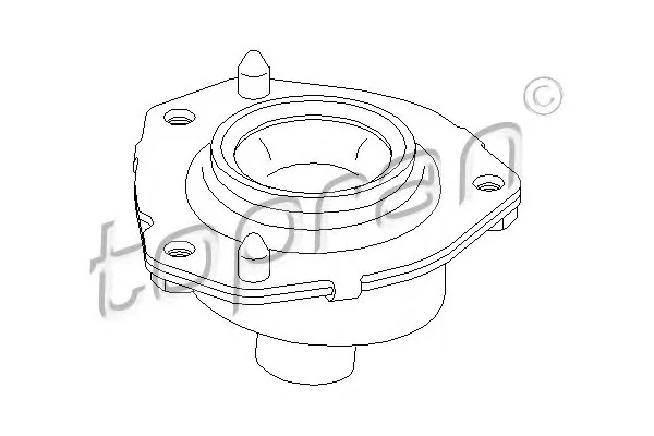 721 072 TOPRAN Опора амортизатора (фото 1)