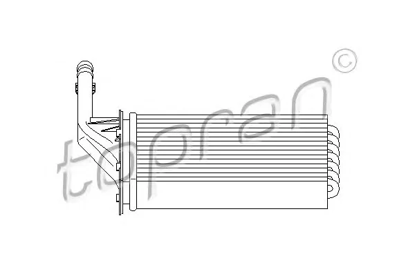 721 420 TOPRAN Радиатор отопителя салона (фото 1)
