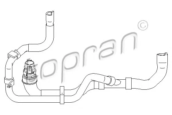 721 447 TOPRAN Патрубок радиатора (фото 1)