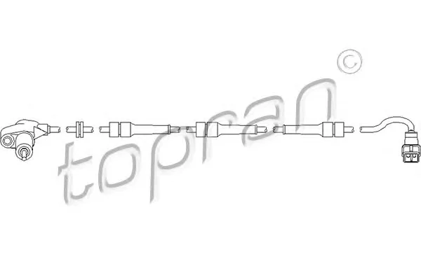 721 602 TOPRAN Датчик частоты вращения колеса -(ABS /АБС) (фото 1)