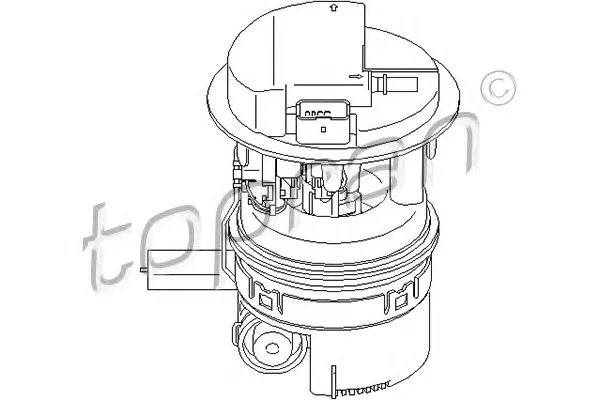 722 048 TOPRAN Топливный насос (фото 1)