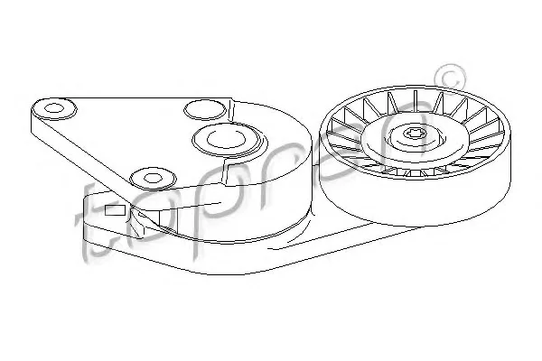 722 409 TOPRAN Натяжитель ручейкового (приводного) ремня (фото 1)