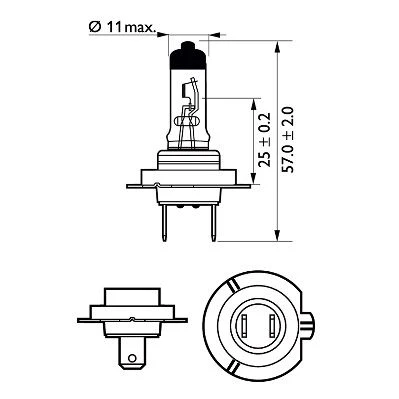 12972LLECOS2 PHILIPS Лампа накаливания, фара дальнего света (фото 4)