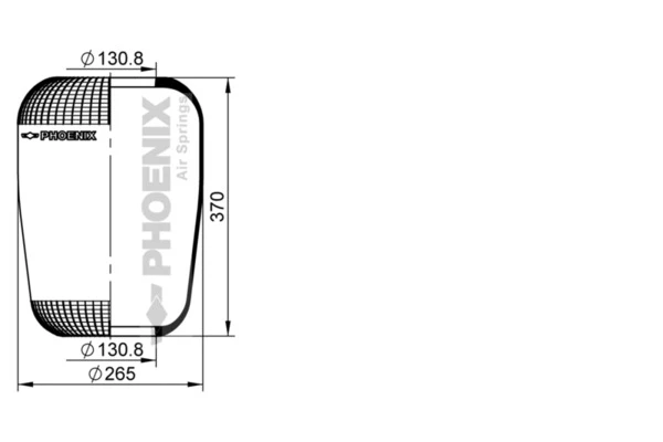 1 F 26 C PHOENIX Кожух пневматической рессоры (фото 3)
