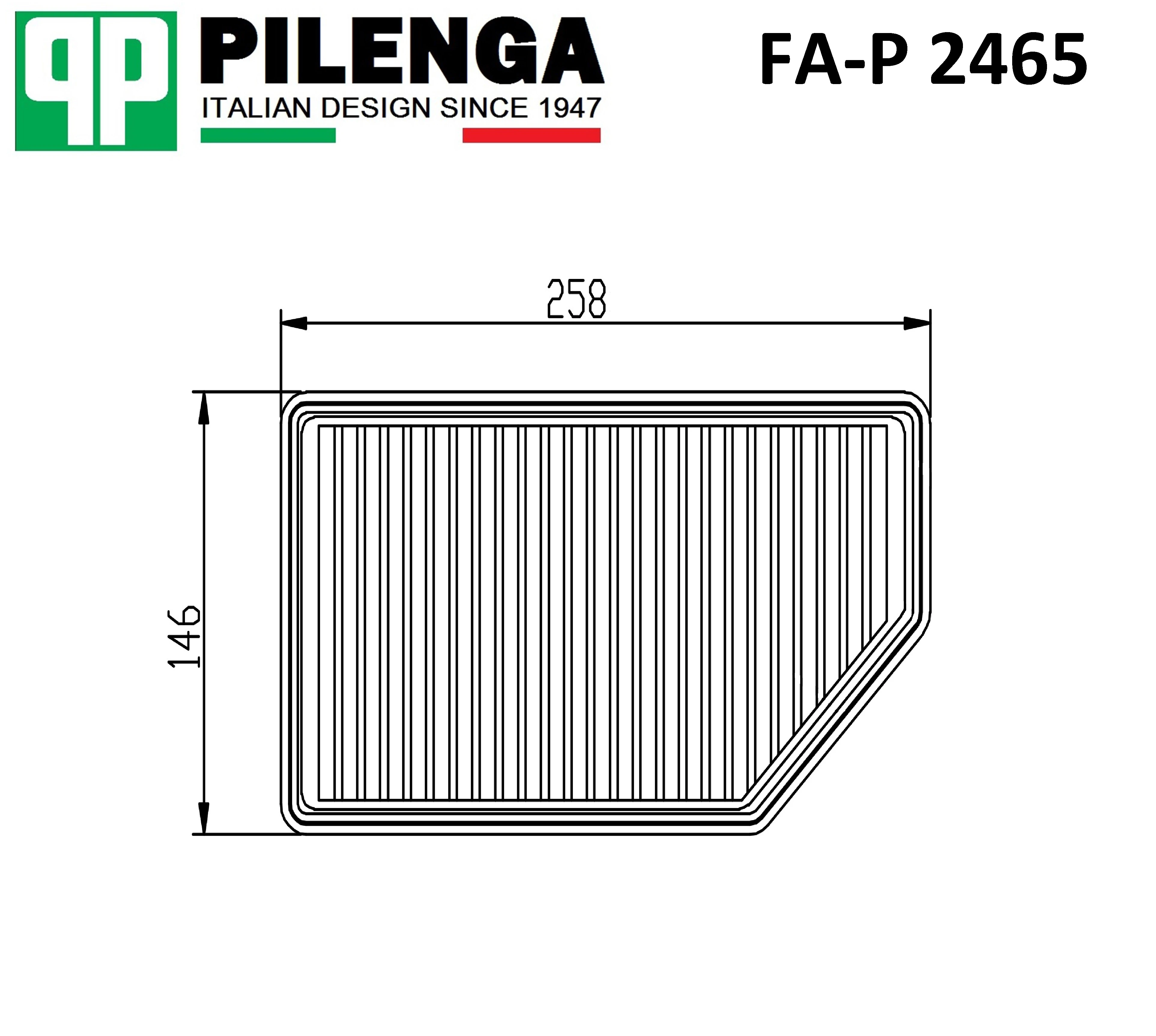 FA-P 2465 PILENGA Фильтр воздушный fa-p 2465 (фото 1)