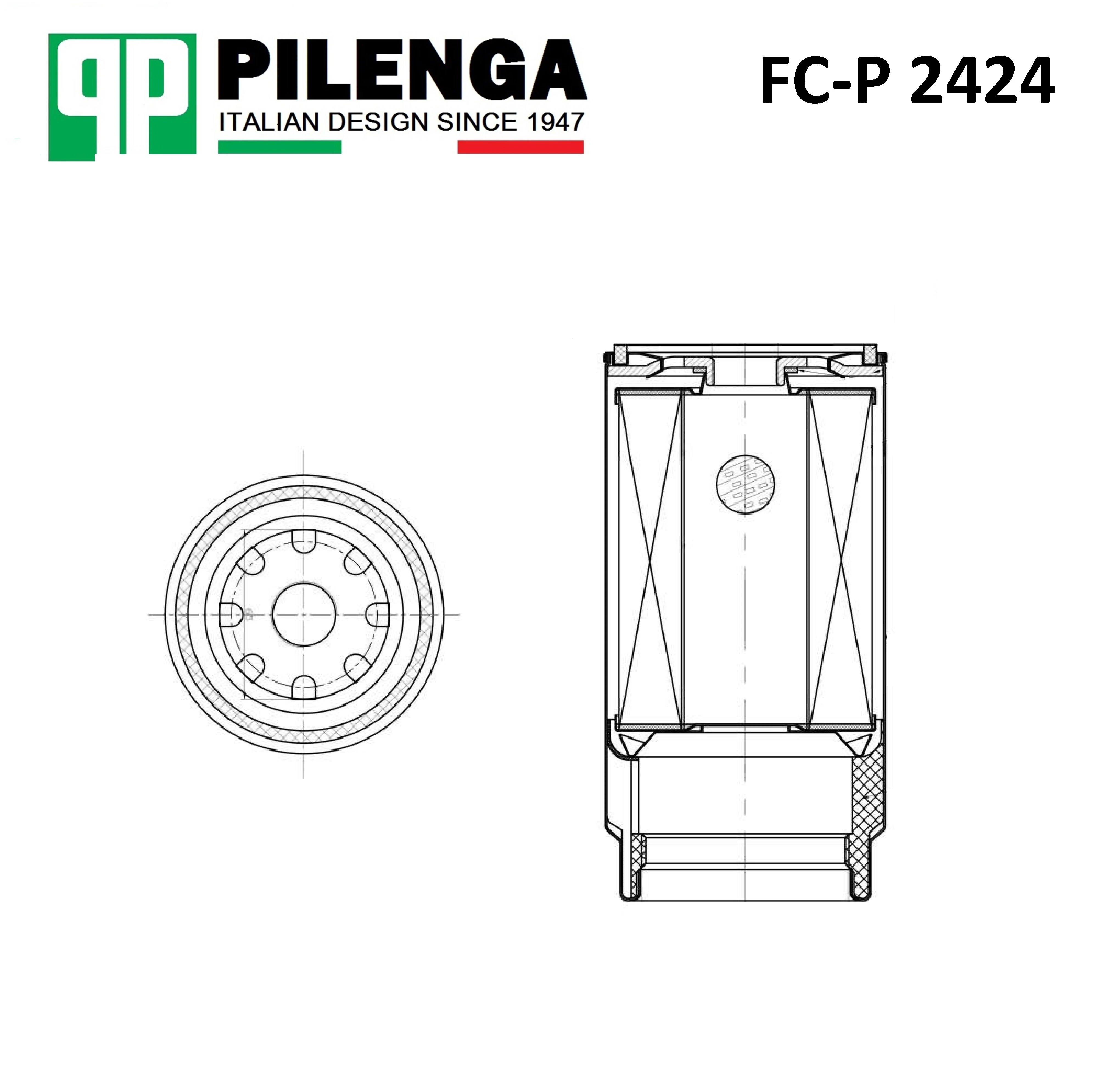 FCP2424 PILENGA Топливный фильтр fcp2424 (фото 2)