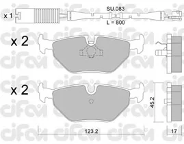 822-180-0K CIFAM Тормозные колодки (фото 1)