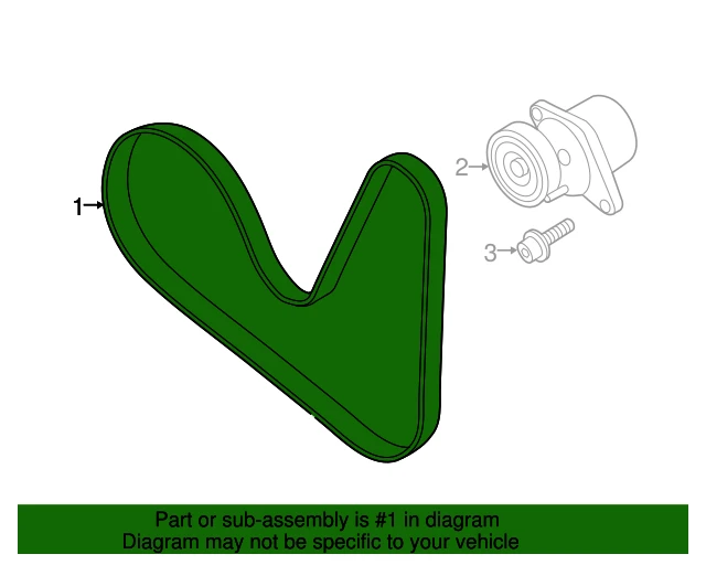 06L903137A PORSCHE Poly-rib belt (фото 3)