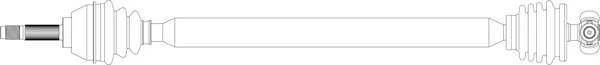 FI3260 GENERAL RICAMBI Приводной вал (полуось) (фото 1)