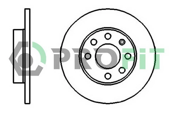 5010-0116 PROFIT Тормозной диск (фото 3)