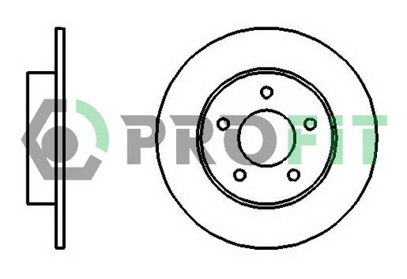 5010-1383 PROFIT Тормозной диск (фото 2)
