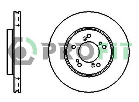 5010-0829 PROFIT Тормозной диск (фото 2)