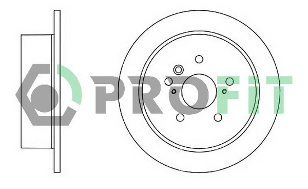 5010-1545 PROFIT Тормозной диск (фото 2)