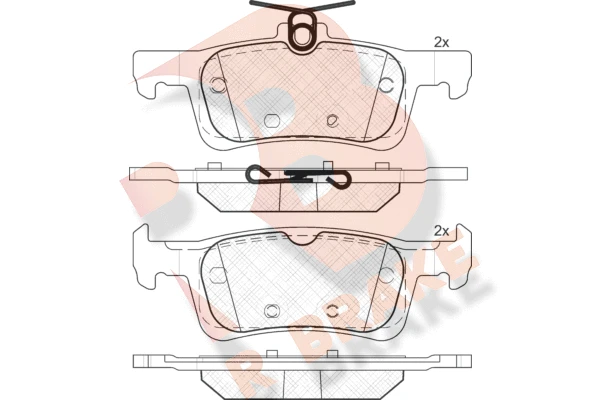 RB2174 R BRAKE Комплект тормозных колодок, дисковый тормоз (фото 1)